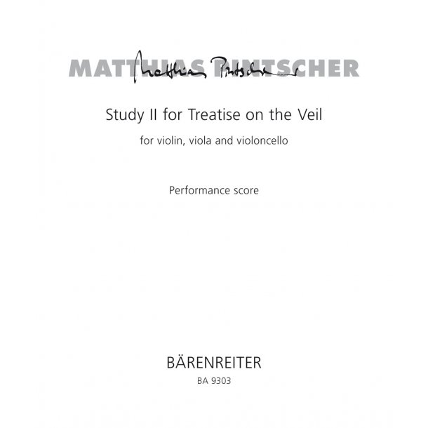 Study II for Treatise on the Veil - Pintscher, Matthias
