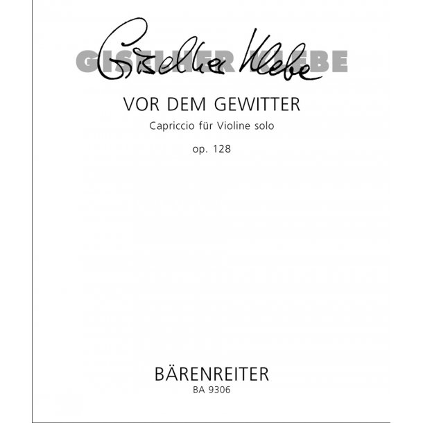 Vor dem Gewitter - Klebe, Giselher