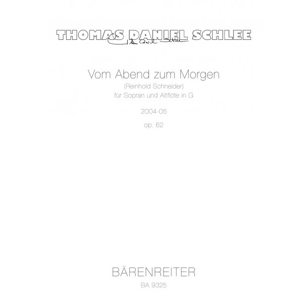 Vom Abend zum Morgen - Schlee, Thomas Daniel