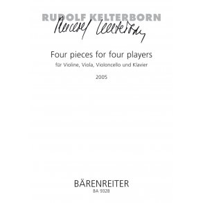 Four Pieces for four Players - Kelterborn, Rudolf