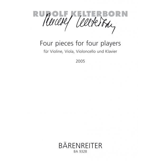 Four Pieces for four Players - Kelterborn, Rudolf