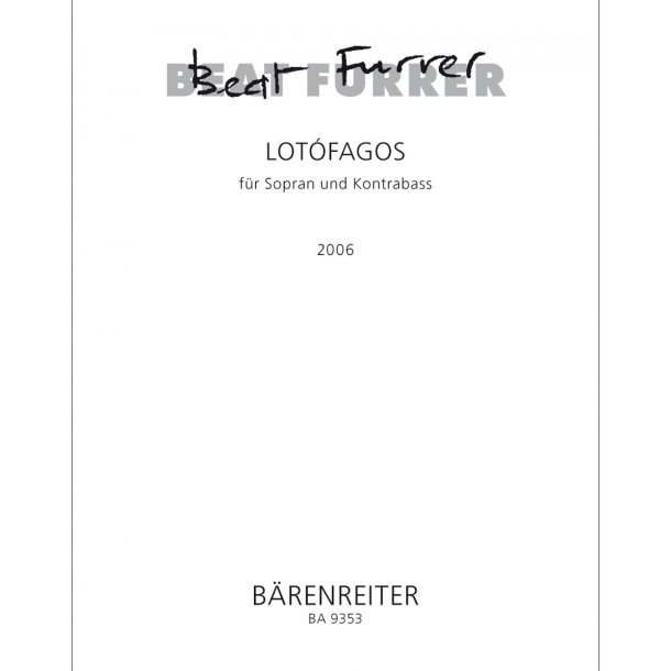 lot&oacute;fagos I - Furrer, Beat