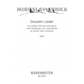 Dreizehn Lieder - Srnka, Miroslav