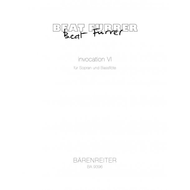 invocation VI - Furrer, Beat