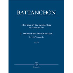 12 Etudes in the Thumb Position - Battanchon, Felix