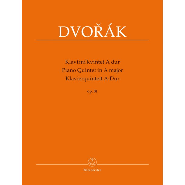 Piano Quintet - Dvor&aacute;k, Anton&iacute;n