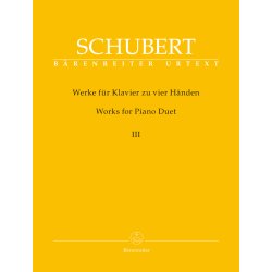 Works for Piano Duet (vier Hands-One Piano), Volume 3 - Schubert, Franz