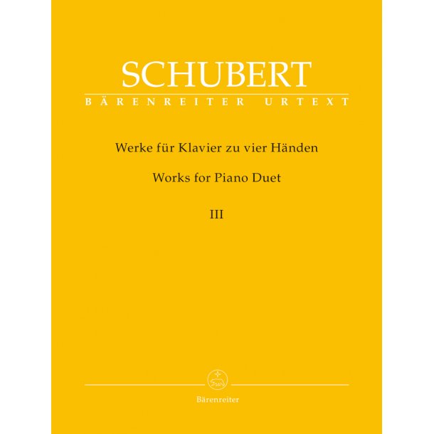 Works for Piano Duet (vier Hands-One Piano), Volume 3 - Schubert, Franz