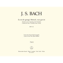 Es ist dir Gesagt, Mensch, was gut ist - Bach, Johann Sebastian