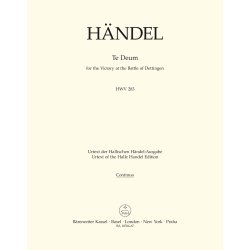 Te Deum for the Victory at the Battle of Dettingen - H&auml;ndel, Georg Friedrich