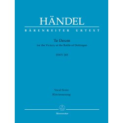 Te Deum for the Victory at the Battle of Dettingen - H&auml;ndel, Georg Friedrich