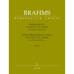 Sonata Movement from the F.A.E. Sonata - Brahms, Johannes