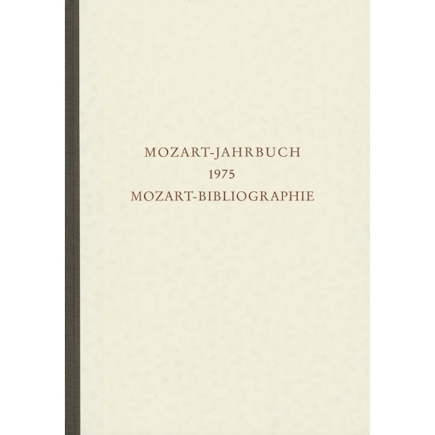 Mozart-Jahrbuch 1975 - 