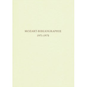 Mozart-Bibliographie. 1971-1975 - 