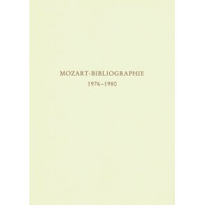Mozart-Bibliographie. 1976-1980 - 