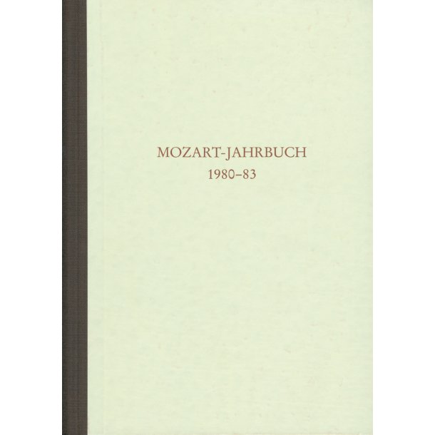 Mozart-Jahrbuch 1980/83 - 