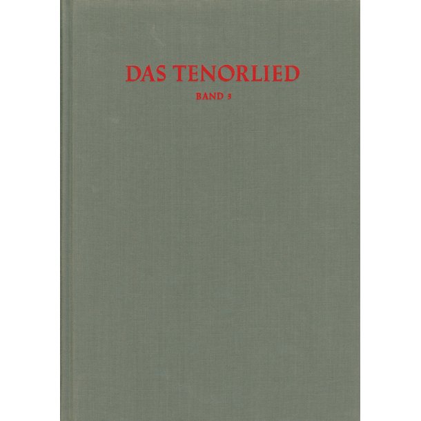 Das Tenorlied. Band 3, Register - 