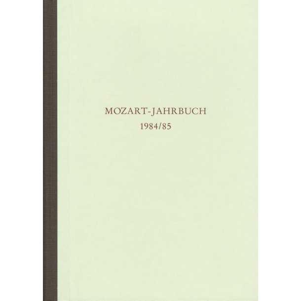 Mozart-Jahrbuch 1984/85 - 