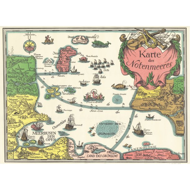Karte des Notenmeeres - Felten, Wolfgang