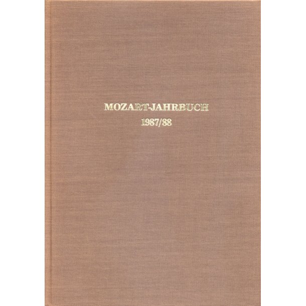 Mozart-Jahrbuch 1987/88 - 