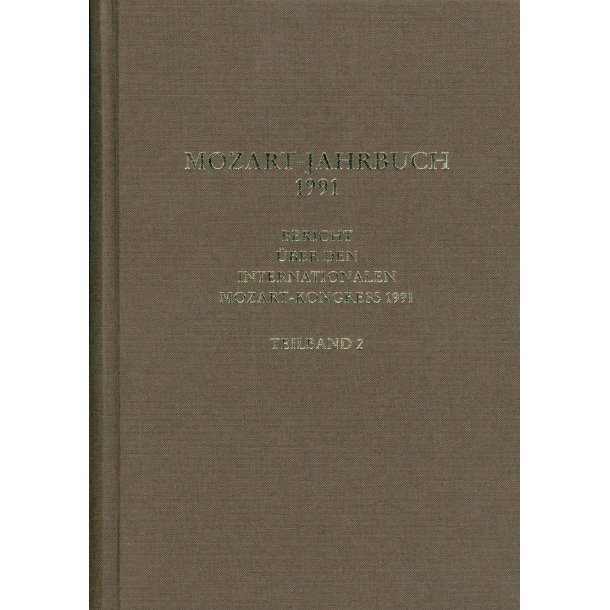 Mozart-Jahrbuch 1991 - 