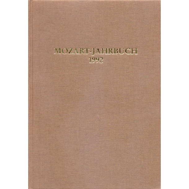 Mozart-Jahrbuch 1992 - 