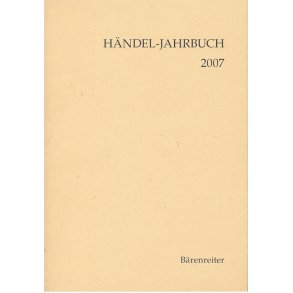 Händel-Jahrbuch 2007, 53. Jahrgang - 
