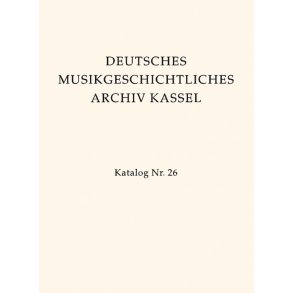 Deutsches MusikGeschichtliches Archiv Kassel. Katalog der Filmsammlung - 