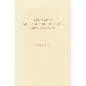 Deutsches MusikGeschichtliches Archiv Kassel. Katalog der Filmsammlung - 