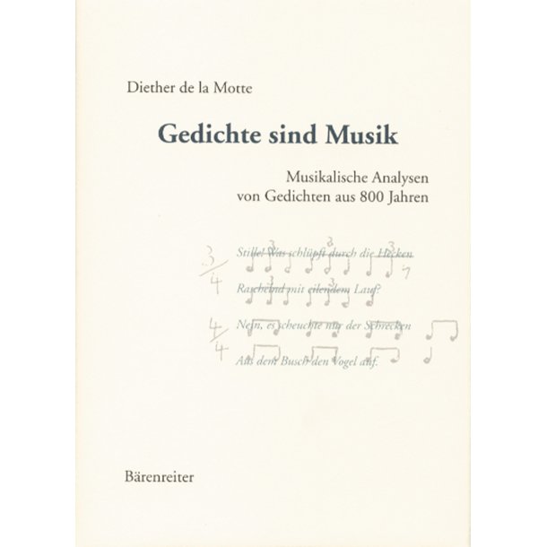 Gedichte sind Musik - Motte, Diether de la