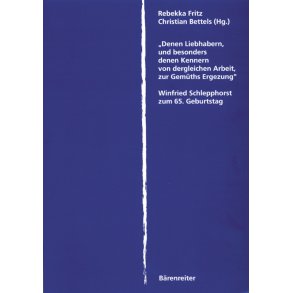 Denen Liebhabern, und besonders denen Kennern von dergleichen Arbeit, zur Gemüths Ergezung - 