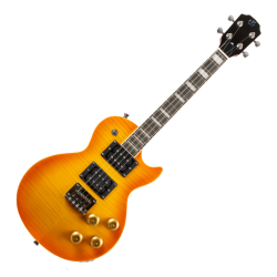 Centurion Tenor Electric Ukulele - Vintage Burst : Singlecut Shape. Solid Body