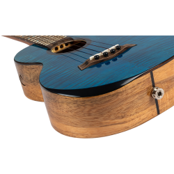 Flight Comet Tenor All Solid Electro Ukulele - Blue