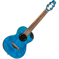 Flight Comet Tenor All Solid Electro Ukulele - Blue