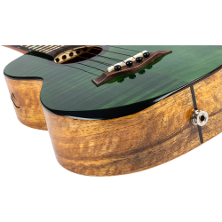 Flight Comet Tenor All Solid Electro Ukulele - Green