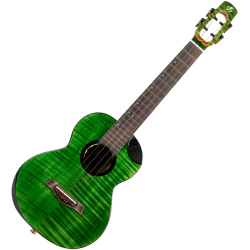 Flight Comet Tenor All Solid Electro Ukulele - Green