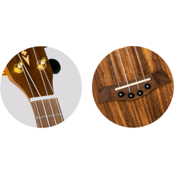 Flight: DUC440 Concert Ukulele - Acacia : (With Bag)