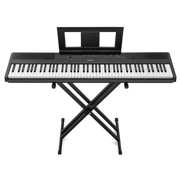 El og digital klaver pakke med Donner DEP-45 el-klaver m. stativ og pedal - 88 tangenter
