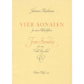 Vier Sonaten - Mattheson, Johann