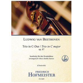 Trio in C-Dur, op. 87: bearbeitet f&uuml;r drei Kontrab&auml;sse