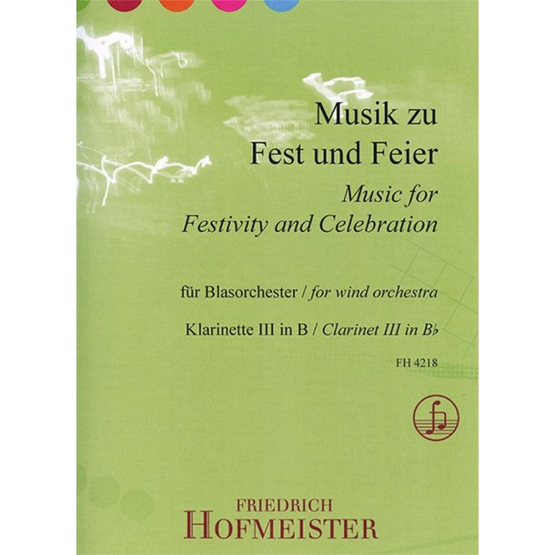 Musik zu Fest und Feier / Klarinette III in B