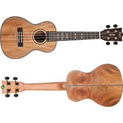 Mango-tr koncert Ukulele med kvalitets taske Flight DUC450 