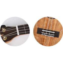 Mango-tr koncert Ukulele med kvalitets taske Flight DUC450 