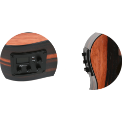 Flight Concert Electro-Acoustic Ukulele with bag : Amara Finish