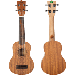 Sopran Ukulele i Mahogni med kvalitetstaske Flight DUS321 