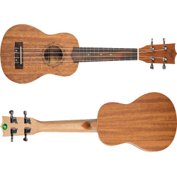 Sopran Ukulele i Mahogni med kvalitetstaske Flight DUS321 