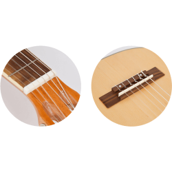 Flight: GUT350 Guitarlele - Natural med kvalitetsvska