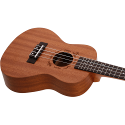 Concert Ukulele frn Flight - i Sapele med kvalitet vska