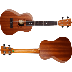 Concert Ukulele frn Flight - i Sapele med kvalitet vska