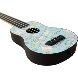 Flight TUS-40 Unicorn/Enhjrning Soprano Travel Ukulele